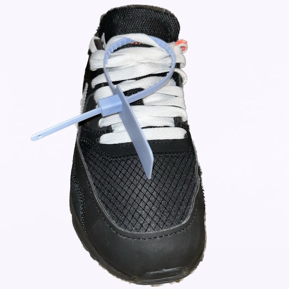 Nike Off White Air Max 90 Black Extra laces included with box - Picture 2 of 8